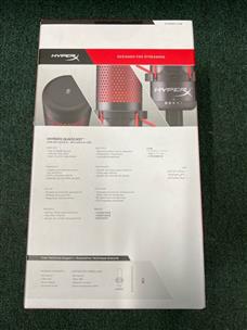 New HyperX Quadcast USB Microphone Kingston Black-Red HX-MICQC-BK